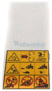 Aufkleber f&uuml;r Husqvarna Aufsitzrasenm&auml;her