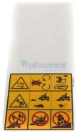 Original Husqvarna Aufkleber Startanleitung und...