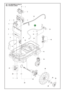 Original Husqvarna RJ12-Kabel 6/6 550mm Schleifensensor...