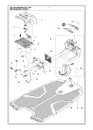 Original Husqvarna Schaltbrett Ladestation 340 f&uuml;r...