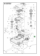 Original Husqvarna Elektronikgeh&auml;use oben (Chassis)...