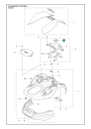 Original Husqvarna Aufkleber Krone 70mm für Automower 305E NERA 310E NERA 320 NERA 410XE NERA 430X NERA 435X AWD 450X NERA 535 AWD 560 EPOS u.a.