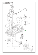 Original Husqvarna Elektronikgeh&auml;use unten (Chassis)...