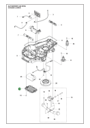 Original Husqvarna Akkufachdeckel mit Dichtung für...