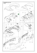 Original Husqvarna Ultraschallsensoren inklusive Verkabelung für Automower 435X AWD 535 AWD sowie 435X AWD NERA und 535 AWD EPOS bis Seriennummer 252410530