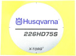 Original Husqvarna Aufkleber Seilzugstarter für...