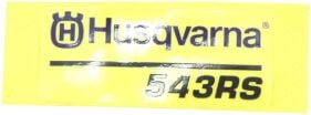 Original Husqvarna Aufkleber 543RS f&uuml;r 543RS u.a.