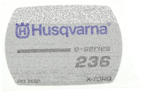 Aufkleber f&uuml;r Husqvarna Motors&auml;gen 235, 240,...