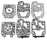 Dichtungssatz für Husqvarna Motorsägen 268, 281, 288, 395 XP, 395 XP G, 395 XP W, 395 XP GW