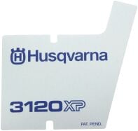 Etikett f&uuml;r Husqvarna Motors&auml;gen 3120, 3120 XP