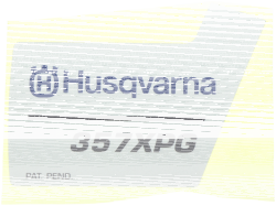Aufkleber für Husqvarna Kettensäge 357 XP, 359...