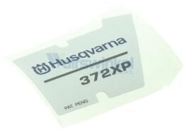 Etikett f&uuml;r Husqvarna Motors&auml;gen 362 XP, 372...