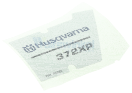 Etikett f&uuml;r Husqvarna Motors&auml;gen 362 XP, 372...