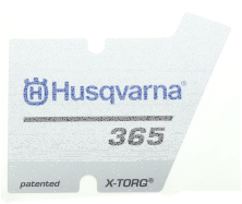 Etikett f&uuml;r Husqvarna Motors&auml;gen 365 X-TORQ,...