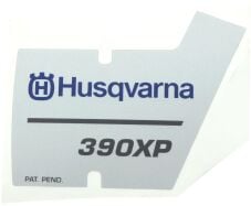 Etikett f&uuml;r Husqvarna Motors&auml;gen 385 XP, 390...