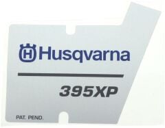 Etikett f&uuml;r Husqvarna Motors&auml;gen 394 XP, 395...