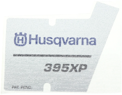 Etikett f&uuml;r Husqvarna Motors&auml;gen 394 XP, 395...