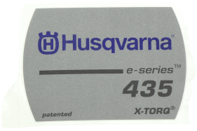 Aufkleber für Husqvarna Kettensäge 435, 435 E,...