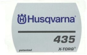 Etikett für Husqvarna Motorsägen 435, 435 II,...
