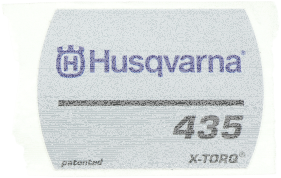 Etikett f&uuml;r Husqvarna Motors&auml;gen 435, 435 II,...