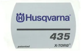 Aufkleber Starterdeckel 435 X-torq (504546801)