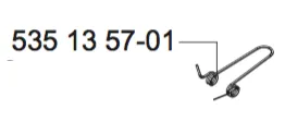 Drehfeder/lucklås Für Abdeckung (535135701) (535135701)