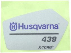 Aufkleber für Husqvarna Motorsägen 439