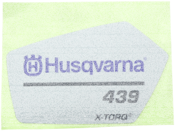 Aufkleber für Husqvarna Motorsägen 439