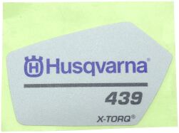 Original Husqvarna Aufkleber Startergehäuse für 439