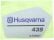 Aufkleber für Husqvarna Motorsägen 439