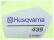 Original Husqvarna Aufkleber Startergehäuse für 439