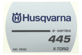 Aufkleber für Husqvarna Kettensäge 445 E