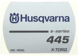 Original Husqvarna Aufkleber Starter 445 e-series...