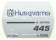 Etikett für Husqvarna Motorsägen 445 e-series