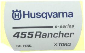 Original Husqvarna Aufkleber 455 Rancher e-series X-Torq...