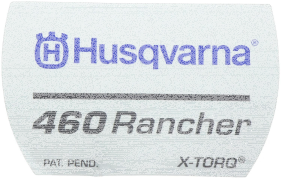 Aufkleber für Husqvarna Motorsägen 460 Rancher