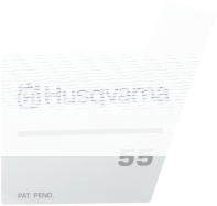 Aufkleber f&uuml;r Husqvarna Motors&auml;gen 51, 55, 55...