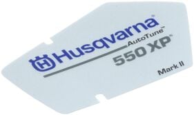 Etikett f&uuml;r Husqvarna Motors&auml;gen 550 XP G II,...