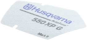 Etikett f&uuml;r Husqvarna Motors&auml;gen 550 XP G II,...