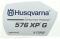 Etikett für Husqvarna Motorsägen 576 XP, 576 XP G, 576 XP W, 576 XP GW