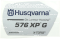 Etikett für Husqvarna Motorsägen 576 XP, 576 XP G, 576 XP W, 576 XP GW
