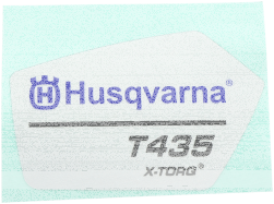 Aufkleber für Husqvarna Motorsägen T435