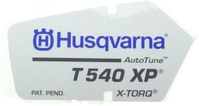 Aufkleber für Husqvarna Motorsägen T540 XP, T540 XP II