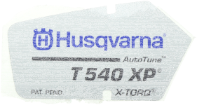 Folie f&uuml;r Husqvarna Kettens&auml;ge T540 XP, T540 XP II